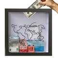 Custom Pattern Adventure Archive Travel Shadow BoxTicket Shadow Box With SlotMoney Box Memory Box Keepsake Funny Travel Box