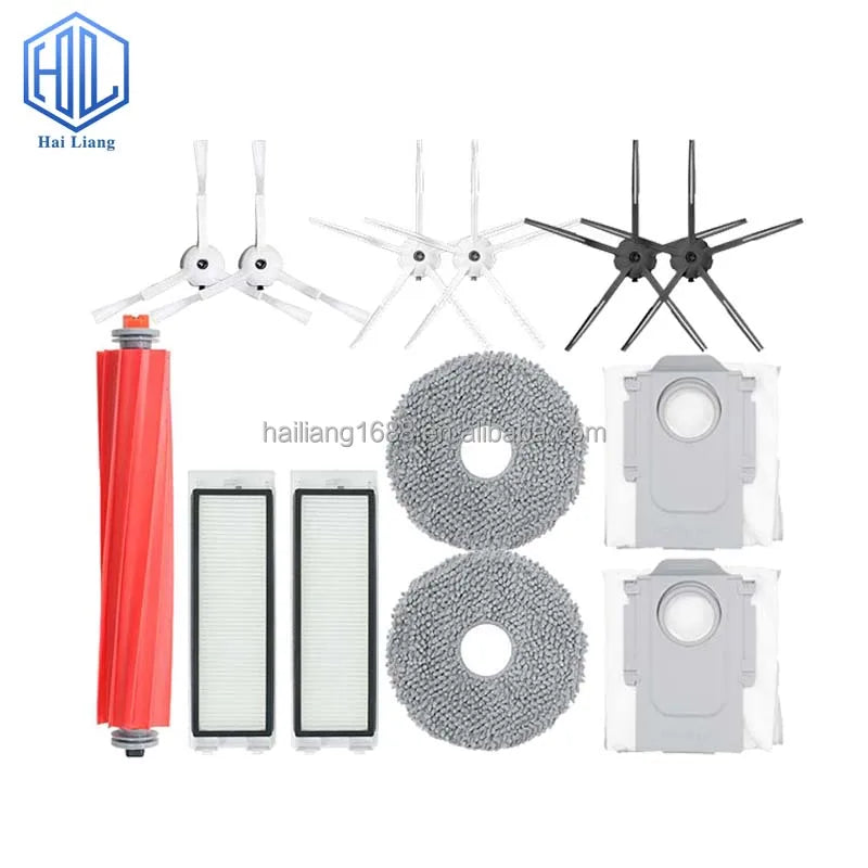 For Xiaomi Roborock Q Revo Vacuum Cleaner Spare Parts Main Roller Brush Side Brush HEPA Filter Mop Cloth Replacement for Househo