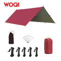 Woqi Camping Canopy Sun Shade Shelter Waterproof Sunscreen Fly Sheet Shade Tents Tarp Camping Tarp