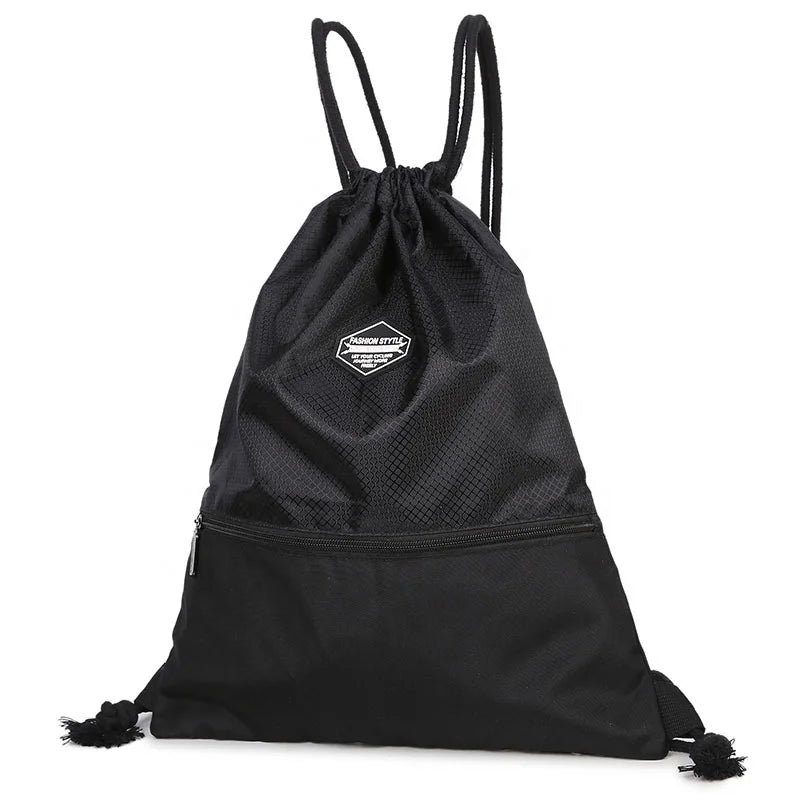 New Style Lightweight Travel Drawstring Backpack Waterproof Sports Fitness Bag for Outdoor Activities