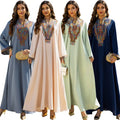New Arrivals Long Dress Abaya Dress Women's Arab Robe Embroidered Dress Dubai Muslim Dress