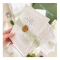 Luxury Unique Cotton Paper Letterpress Printing Wedding Card Europe Customized Artificial Invitation Card With Silk Ribbon