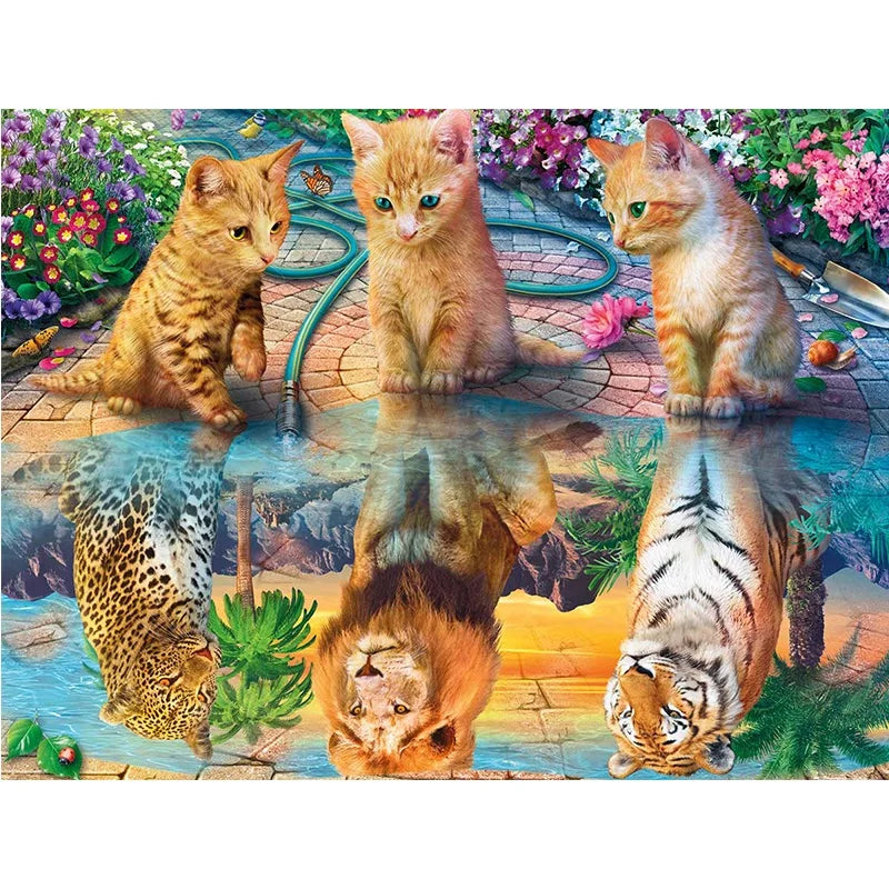 CHENISTORY 992128  DIY Painting by Numbers Kit Animals Bedroom Decor on Canvas Paint by Numbers Wholesale