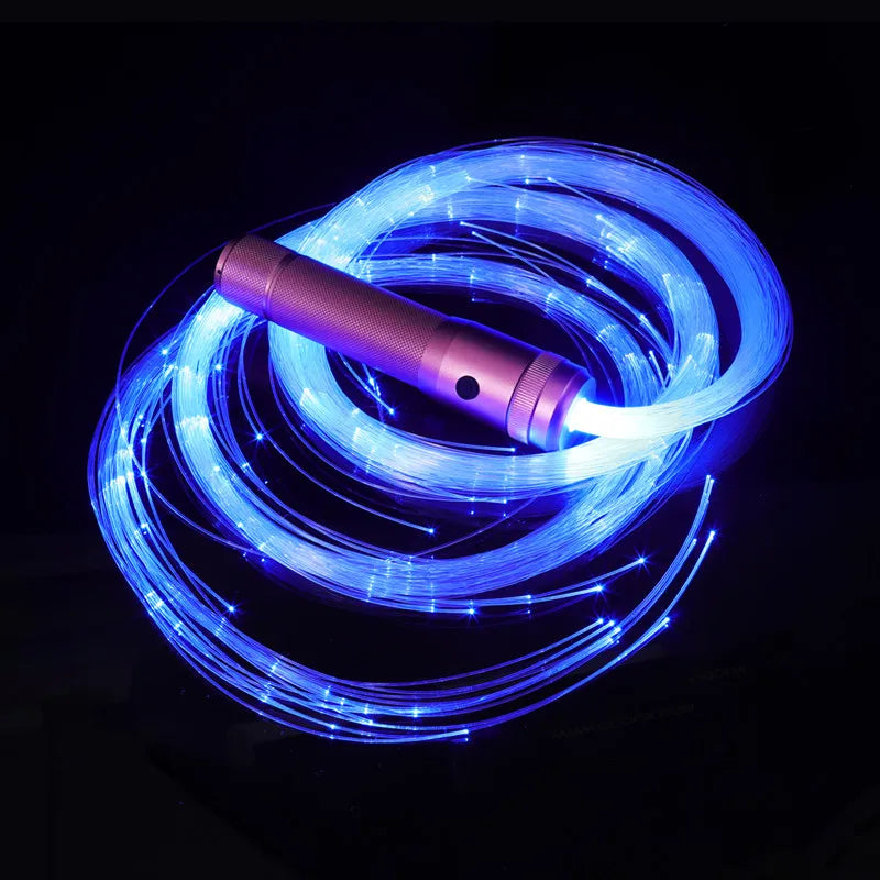 Gen 3th Rechargeable Fiber Optical Pixel Whip Night Bar Club Music Festival Dancing Whips Aluminium Alloy Glowing Dance Whip
