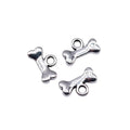 AA016497 Diy Beads 10*7mm Sliver Gold Plated Mini Cute Dog Bone Metal Bracelet Charm