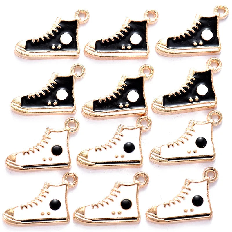 YuenZ 15X10mm Enamel Shoes Charm for Jewelry Making Fashion Earring Pendant Diy Necklace Bracelet Accessories W208