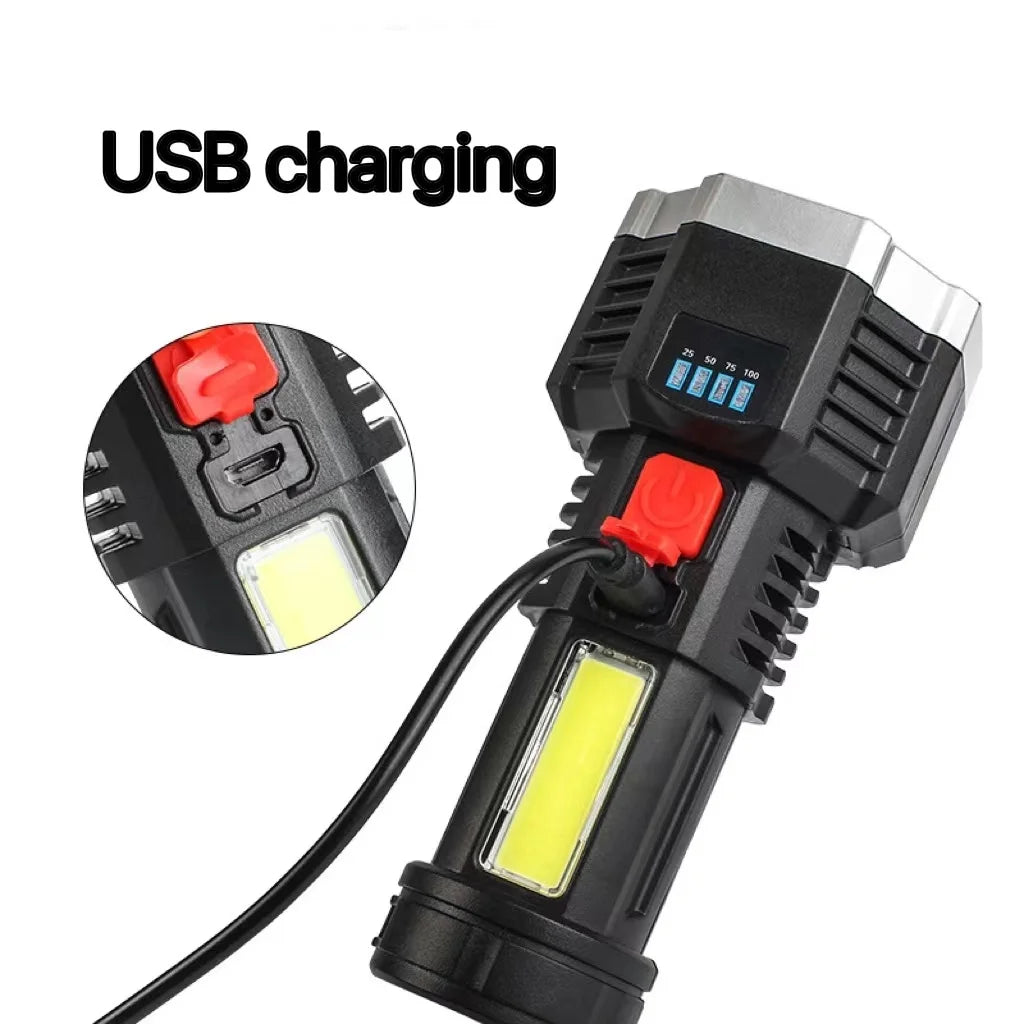 High Brightness 3 Modes Powerful Hand-Held Outdoor Bike 5 Modes Camping Lamp Linterna Flashlight