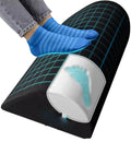 Ergonomic Footstool Slow Rebound Memory Foam Anti-Slip Beads for Sleep Camping Nursing Hotel Use Knitted Fatigue Relief