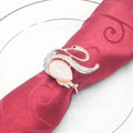 Swan Design Metal Napkin Holder Crystal Buckle Cute Table Decoration Hotel Restaurant Wedding Party Christmas Stocked