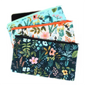 Custom Print Cotton Fabric Zipper Portable Bag with Soft Handle Eco-Friendly & Durable Vintage Design