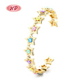Wholesale 18K Brass Gold Plated Cubic Zirconia Devil'S Eye Bracelet Fashion Jewelry