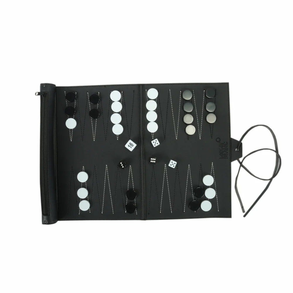 Small MOQ Wholesale Roll-Up Eco-Friendly Handmade Foldable Backgammon Board Game Set EN71 Certified Travel Set