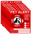 Pet Alert Safety Fire Rescue Sticker Save Our Cat/Dog Firefighters Will See Alert on the Window Door or House