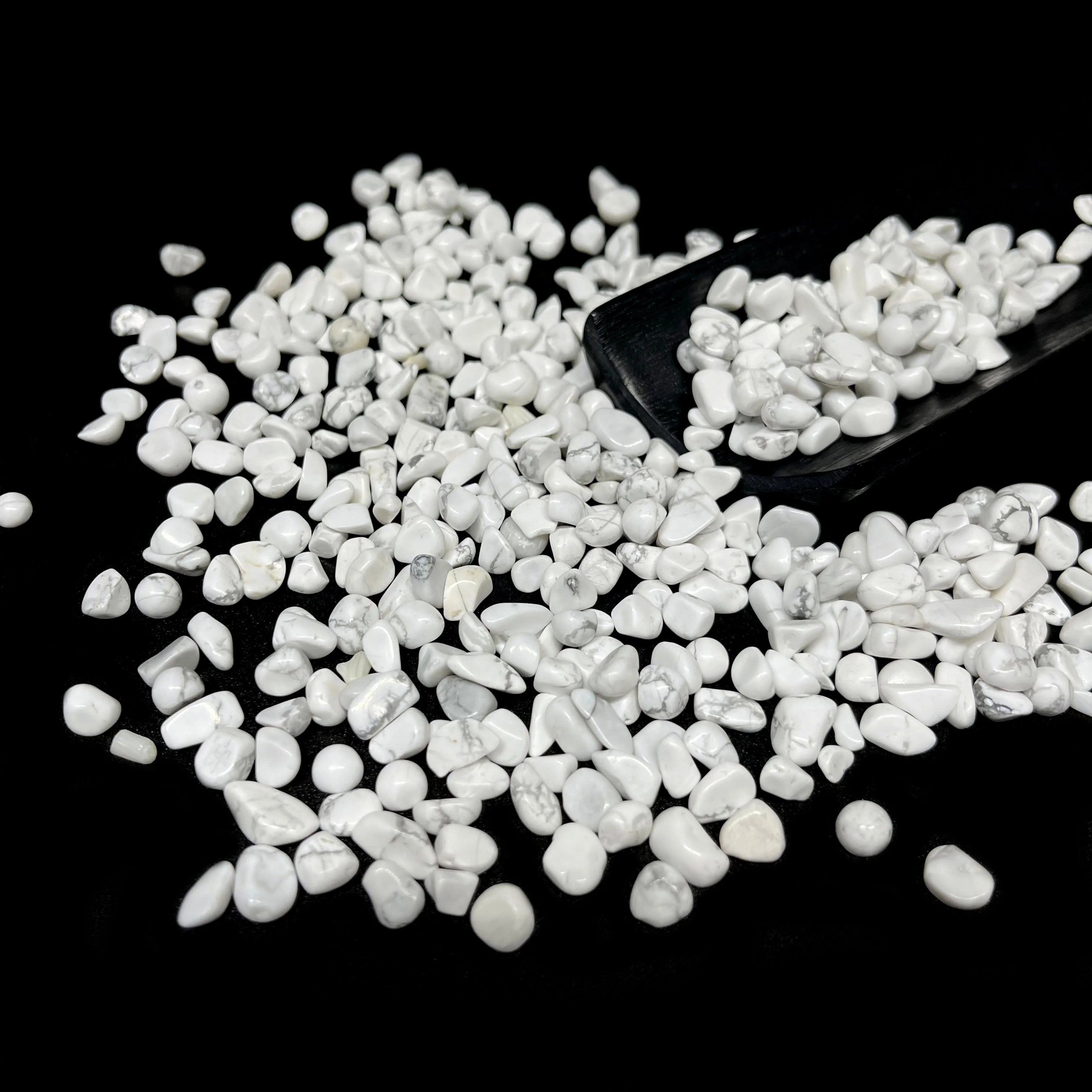 Polished Minerals Gemstone Natural Quartz Crystal White Howlite Tumbled Stone