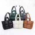High Quality Puffer Shoulder Bag Custom Make Add LOGO Waterproof Tote Bag Puffer Women Handbags