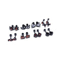 European American Fashion Collection Sweet Cool Personality Gun Black Titanium Steel Ear Bone Studs Cute Butterfly Zircon