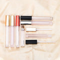 Cosmetic Package Gloss Tube with Brush Lip Gloss Container Custom Private Label Hot 5ml pink Gold Lip Gloss Tubes