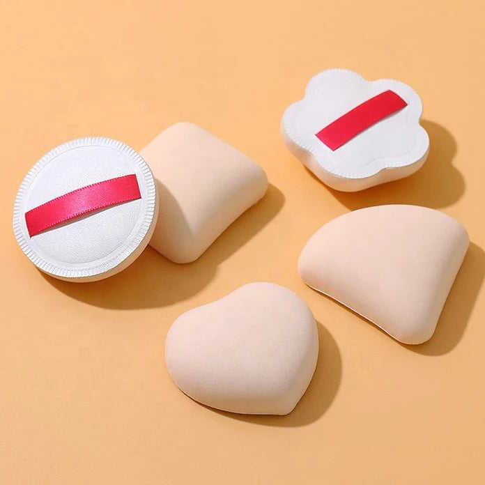 2025 Hot Sale Super Soft Round Square Triangle Makeup Air Cushion Puff Sponge Dry and Wet Foundation Concealer Cometic Puff