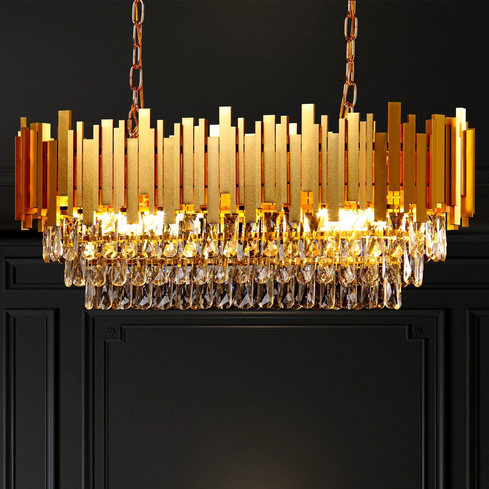 Living Room Chandelier Pendant Light Modern Crystal Hanging Light LED Lamp Home Decoration Factory Chandelier