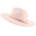 Custom Wide Brim Felt Fedora Hats for Men Women Water Drop Shape Pencil Brim Binding Edge Bands Casual Cycling Fishing Travel