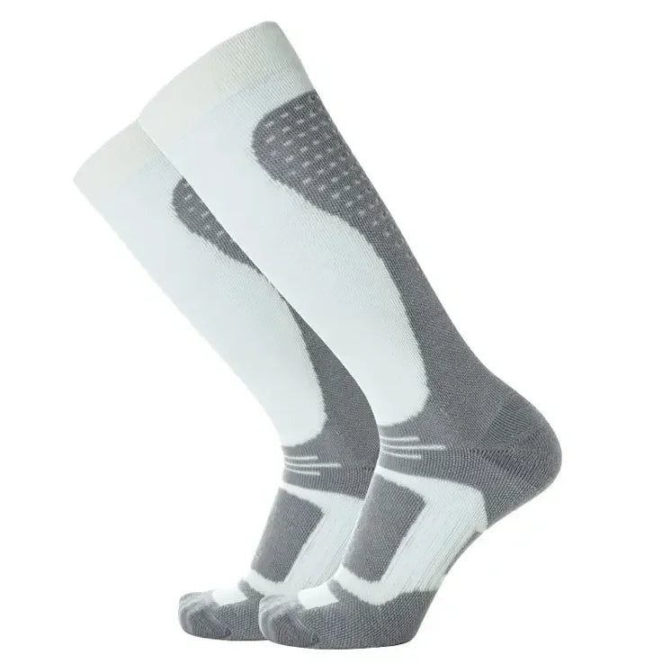 Custom Logo Crew Merino Wool Thick Anti-Slip Quick Dry Socks for Men and Women's Ski Hiking Outdoor Winter Sport