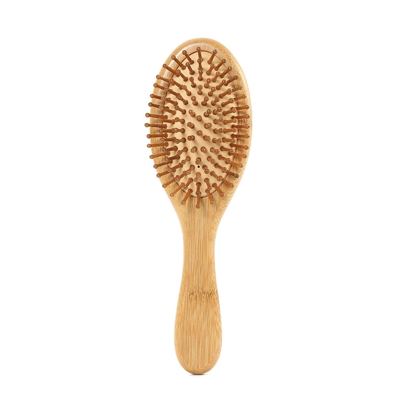 Factory Outlet Eco-friendly Bamboo Hair Brush Comb Custom Logo Wood Paddle Detangling for Home or Salon Use Beard Comb Brush