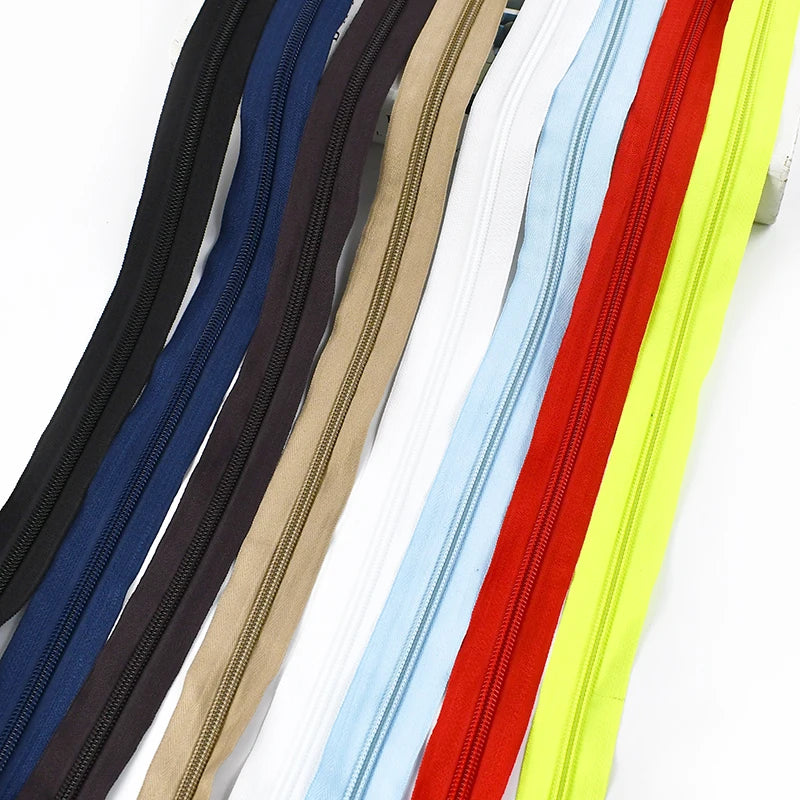 Deepeel ZA019 5# Garment Accessories Sewing Clothing Colorful Invisible Zippers Bag Double Slider Closed-End Nylon Zipper