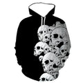 Fitspi Loose 3d Sweatshirt Set European American Men's Women's Sports Clothing Print Casual Hoodie Pullover