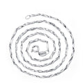 Hot Selling Minimalist Thick 925 Sterling Silver Rhodium Plated Wing Chain Necklace for Girls Women Men Ladies