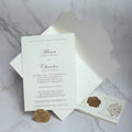 Gold Foil Frosted Acrylic Wedding Invites Cards With Belly Band and Seal Wax Wedding Invitation Cards With RSVPcards