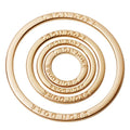 Custom Name Snap Clip O Buckle Matte Gold Swimwear Hardware Alloy Metal O Rings for Bikini