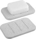 Eco-friendly Protection Diatomaceous Earth Absorbent Soap Bar Holder Self-dry Diatomite Soap Dish for Home Bathroom