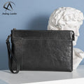 Andong Leather Men Business Clutch Bag Genuine Cow Leather Fashion Casual Zipper Purse Simple Big Capacity Handbag for Men 6611