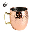 Wholesale Eco-Friendly Stainless Steel Custom Hammer Beer Cup Moscow Mule Copper Mug