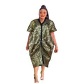 Best Price Two-piece African Skirts and Dresses Gilding Kaftan Dresses Women Mesh Gauze African Dresses Fashion