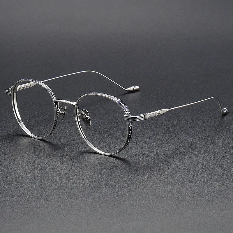 80884 New Lightweight Top Quality Unisex Trendy Titanium Optical Frame Eyeglasses