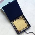 Luxury Velvet  Fabric Covered Favor Square Box Design Invitations Mirror Acrylic Card for Wedding Ceremony