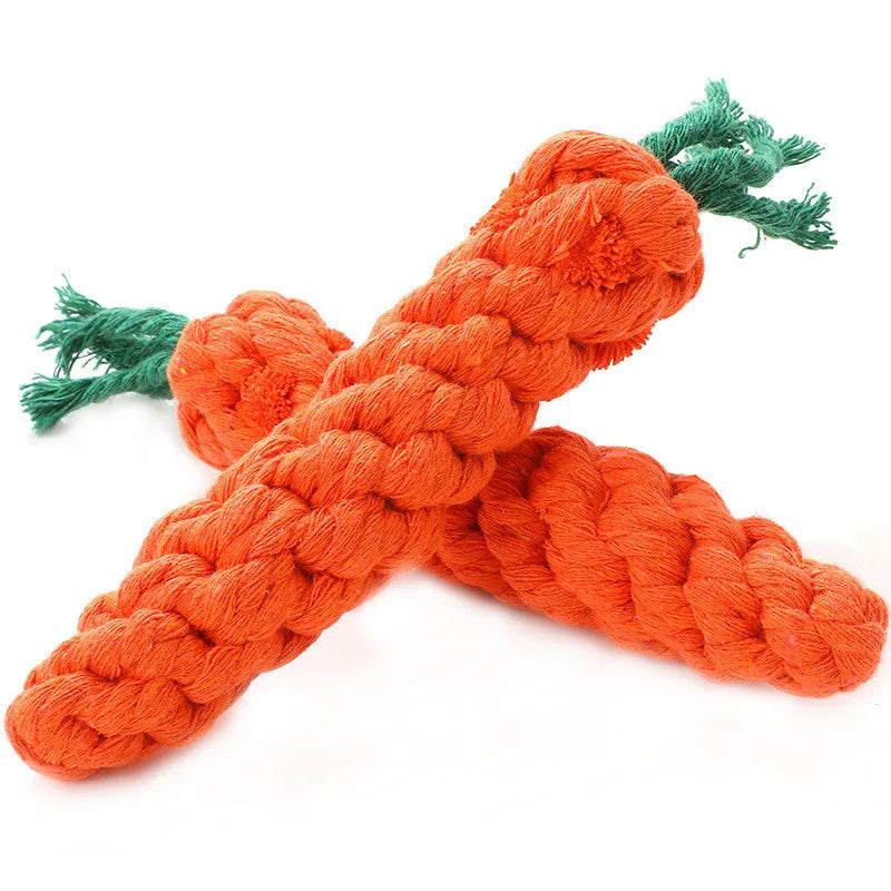 Wholesale Funny Interactive Bite Scratch Ropes Pet Cat Carrot Farm Dog Toy