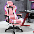 Luxury Gaming Gamer Computer Chair LED Racing Gamer Chair with Footrest Gaming Massage Pu Leather Stainless Steel Tropical 50pcs