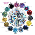 Cadermay Hot Sell Colorful Moissanite Diamond Green Champagne Red Black Yellow Pink Purple Blue Moissanite Loose