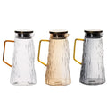 Custom Logo Bark Grain Cold Kettle Household Heat Resistant Glass Kettle Large Capacity Cold Teapot