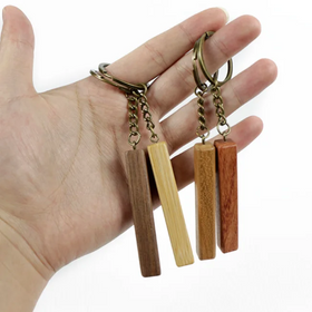 Factory Custom Price Keychain Wooden Mini Strip Keychains Cool Flashlight Multitool Keychain