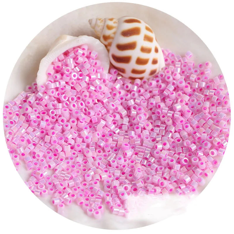 2025 Crystal Hot Selling 2mm DB Ceylon Round Glass Seed Beads French Embroidered Seed Beads