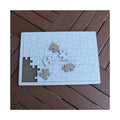 Manufacturer Laser Cut 60 Piece Puzzle Frame Custom Hardboard MDF Blank Sublimation Jigsaw Creative Design Back School White 6mm