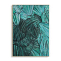 Modern Abstract  Green Paintings Canvas Wall Art With Textured for Living Room Bedroom Bathroom Decoration