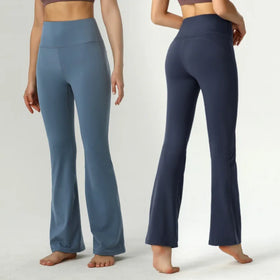 Private Label Seamless Quick Dry High Waist Buttery Soft Flare Leggings for Women