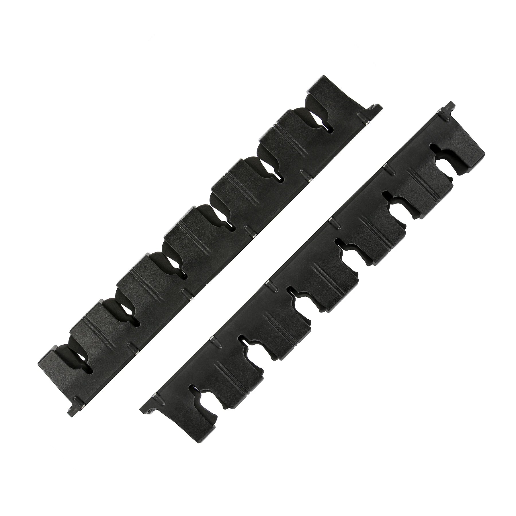 Booms Fishing Rod Holder WV1 Black Fixed Horizontal Wall Mounted Fishing Rod Rack