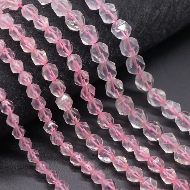 Wholesale Natural Rose Quartz Amethyst Round Loose Stone Healing Crystal Beads for Diy Jewelry Making