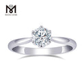 Messi Gems- Special Custom Design 14k White Gold  Lab Diamond Ring  for Woman
