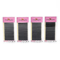 In Stock Flat Lash Tray Wholesale Matte Black Eyelash Extensions 0.15 0.20 Cashmere Ellipse Flat Lash Extensions